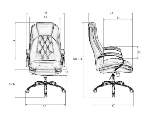 Офисное кресло для руководителей DOBRIN MILLARD, чёрный