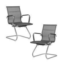Набор 2 шт Офисное кресло для посетителей DOBRIN CODY MESH, серый