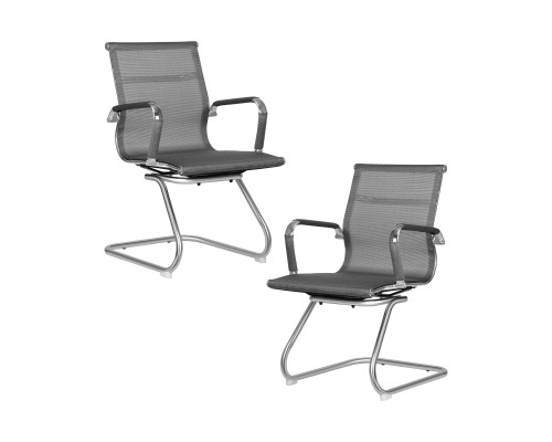 Набор 2 шт Офисное кресло для посетителей DOBRIN CODY MESH, серый