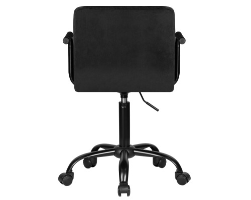 Офисное кресло для персонала DOBRIN TERRY BLACK, черный велюр (MJ9-101)
