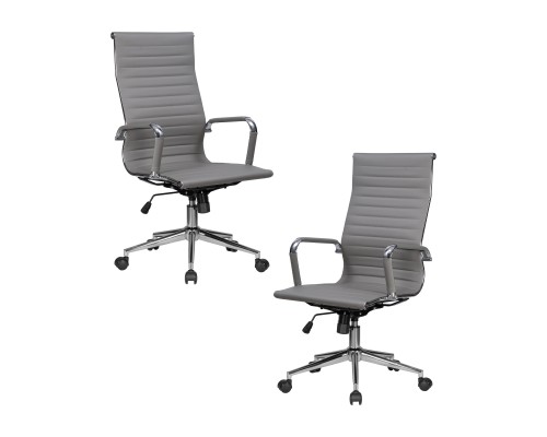 Набор 2 шт Офисное кресло для руководителей DOBRIN CLARK SIMPLE, серый (47)
