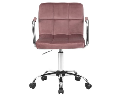 Набор 2 шт Офисное кресло для персонала DOBRIN TERRY, пудрово-розовый велюр (MJ9-32)