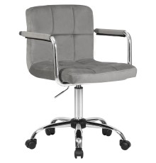 Офисное кресло для персонала DOBRIN TERRY, серый велюр (MJ9-75)