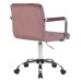 Набор 2 шт Офисное кресло для персонала DOBRIN TERRY, пудрово-розовый велюр (MJ9-32)