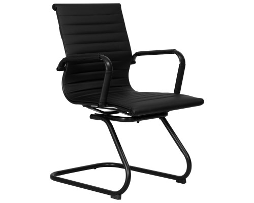 Офисное кресло для посетителей DOBRIN CODY BLACK, чёрный