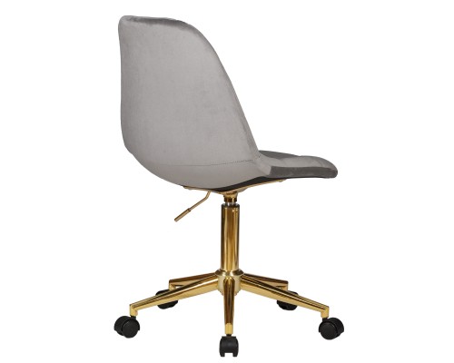 Набор 2 шт Офисное кресло для персонала DOBRIN MONTY GOLD, серый велюр (MJ9-75)