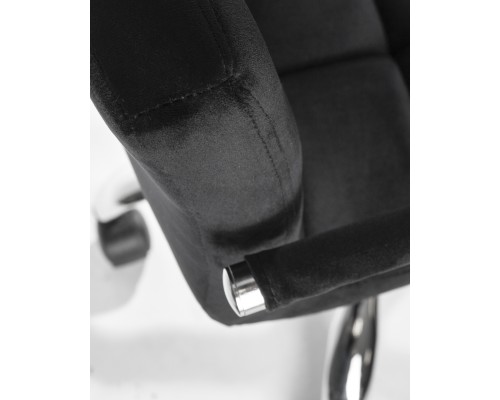 Офисное кресло для персонала DOBRIN TERRY, черный велюр (MJ9-101)