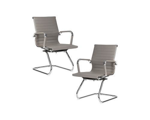Набор 2 шт Офисное кресло для посетителей DOBRIN CODY, серый