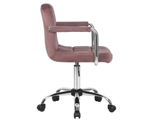 Набор 2 шт Офисное кресло для персонала DOBRIN TERRY, пудрово-розовый велюр (MJ9-32)