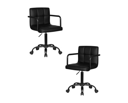 Набор 2 шт Офисное кресло для персонала DOBRIN TERRY BLACK, чёрный