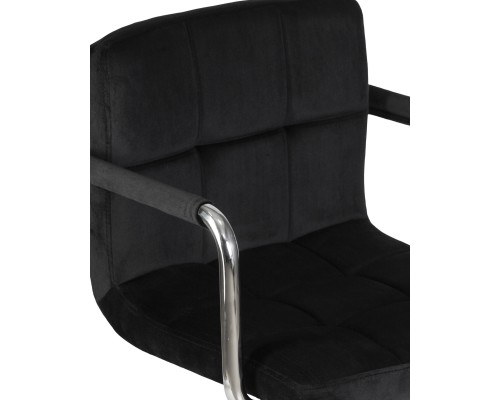 Офисное кресло для персонала DOBRIN TERRY, черный велюр (MJ9-101)