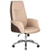 Офисное кресло для руководителей DOBRIN LEONARD, коричнево-бежевый