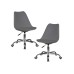 Набор 2 шт Офисное кресло для персонала DOBRIN MICKEY, темно-серый