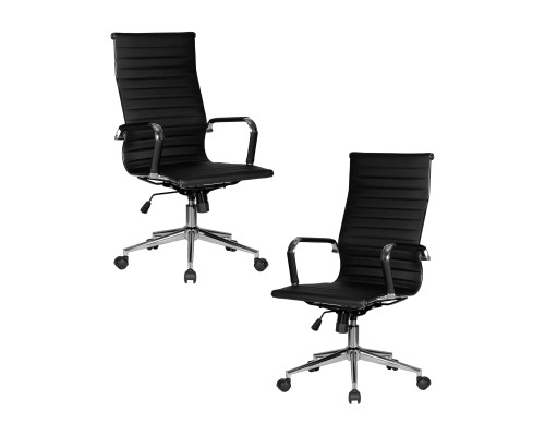 Набор 2 шт Офисное кресло для руководителей DOBRIN CLARK SIMPLE, чёрный