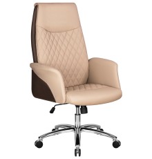 Офисное кресло для руководителей DOBRIN LEONARD, коричнево-бежевый