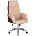 Офисное кресло для руководителей DOBRIN LEONARD, коричнево-бежевый