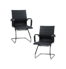 Набор 2 шт Офисное кресло для посетителей DOBRIN CODY, чёрный