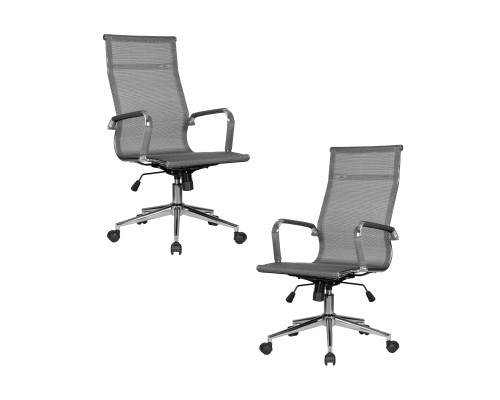 Набор 2 шт Офисное кресло для персонала DOBRIN CARTER, серый