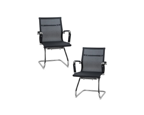 Набор 2 шт Офисное кресло для посетителей DOBRIN CODY MESH, чёрный