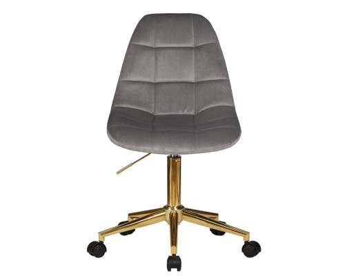 Набор 2 шт Офисное кресло для персонала DOBRIN MONTY GOLD, серый велюр (MJ9-75)