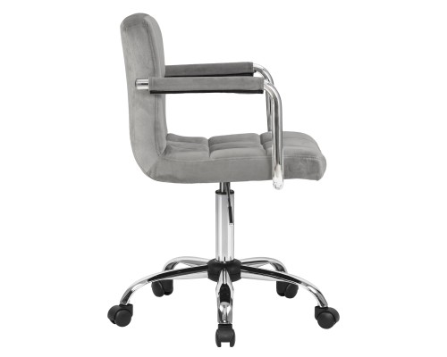 Офисное кресло для персонала DOBRIN TERRY, серый велюр (MJ9-75)