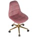 Набор 2 шт Офисное кресло для персонала DOBRIN MONTY GOLD, розовый велюр (MJ9-32)