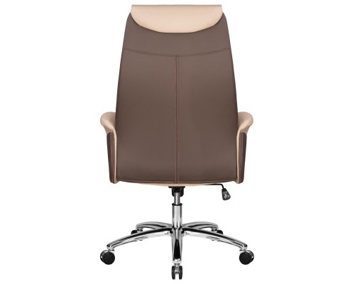 Офисное кресло для руководителей DOBRIN LEONARD, коричнево-бежевый