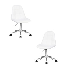 Набор 2 шт Офисное кресло для персонала DOBRIN MONTY, белый