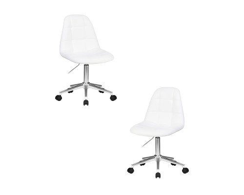 Набор 2 шт Офисное кресло для персонала DOBRIN MONTY, белый