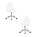 Набор 2 шт Офисное кресло для персонала DOBRIN MONTY, белый