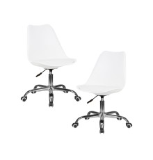 Набор 2 шт Офисное кресло для персонала DOBRIN MICKEY, белый