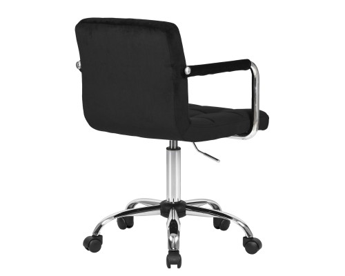 Офисное кресло для персонала DOBRIN TERRY, черный велюр (MJ9-101)