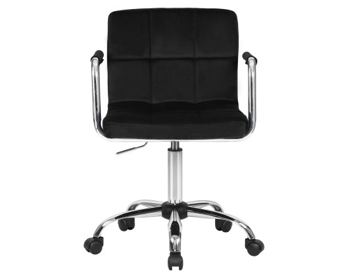 Офисное кресло для персонала DOBRIN TERRY, черный велюр (MJ9-101)