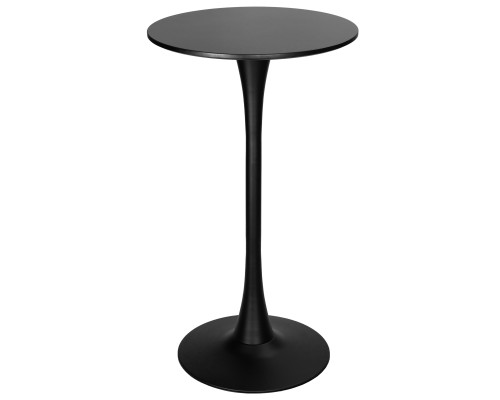 Стол барный MIA BAR, черная столешница, черное основание