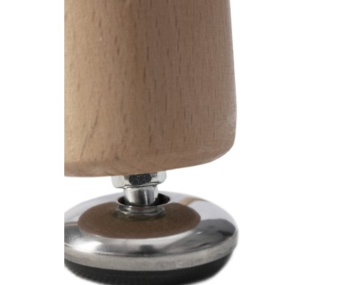 Стол обеденный DOBRIN SERRA, ножки светлый бук, столешница светло-серая