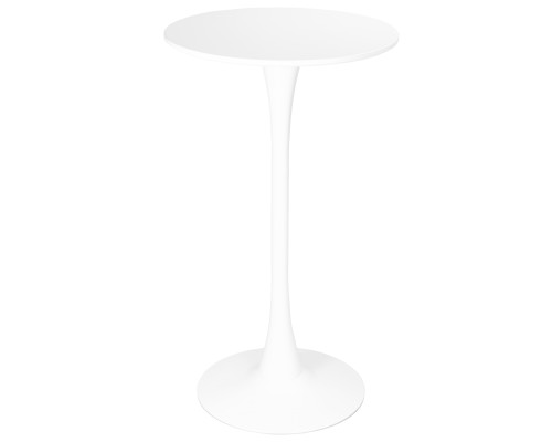 Стол барный MIA BAR, белая столешница, белое основание