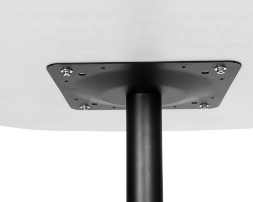 Стол обеденный DOBRIN OTIS, белая столешница, черное основание