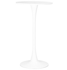 Стол барный MIA BAR, белая столешница, белое основание