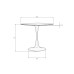 Стол обеденный MIA, белая столешница, белое основание