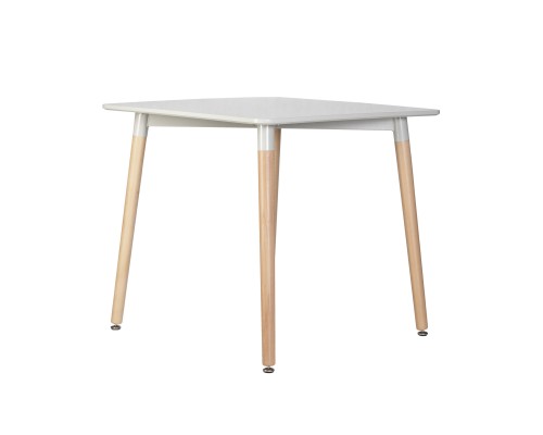 Стол обеденный DOBRIN SERRA, ножки светлый бук, столешница светло-серая