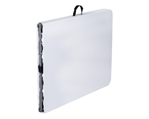 Стол складной обеденный DOBRIN GABRIEL, белая столешница, серое основание