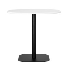 Стол обеденный DOBRIN OTIS, белая столешница, черное основание