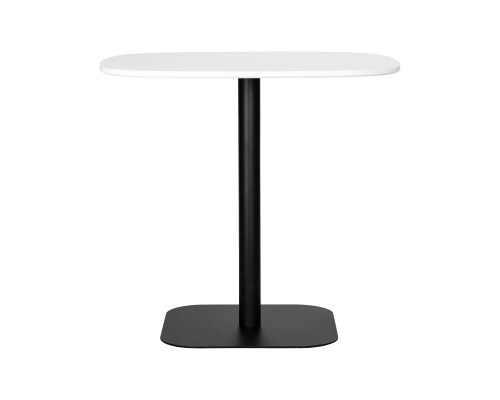 Стол обеденный DOBRIN OTIS, белая столешница, черное основание
