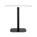 Стол обеденный DOBRIN OTIS, белая столешница, черное основание