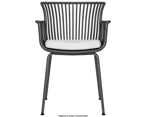 Стул обеденный DOBRIN ROSS, темно-серый (GR-04) без подушки