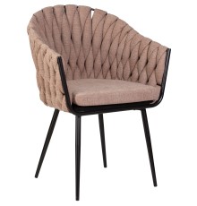 Стул обеденный DOBRIN MATILDA, коричневая ткань (LAR 275-3)