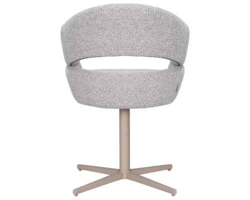 Стул обеденный DOBRIN BOSCO, светло-серый букле (UF995-02), бежевые ножки