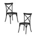 Набор 2 шт Стул обеденный DOBRIN ZILAN, цвет чёрный (B-03)