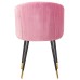 Стул обеденный DOBRIN MARY, розовый велюр (1922-16)