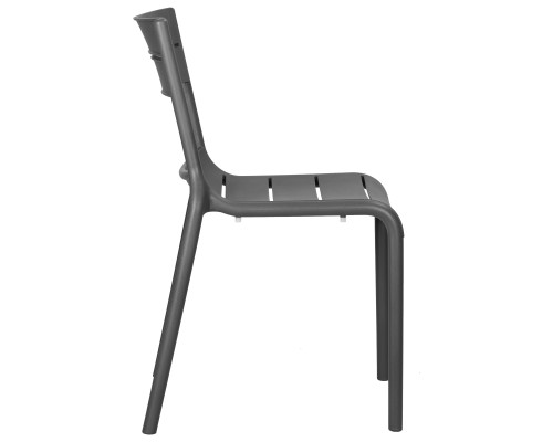 Набор 4 шт Стул обеденный DOBRIN TIM, темно-серый (GR-04)